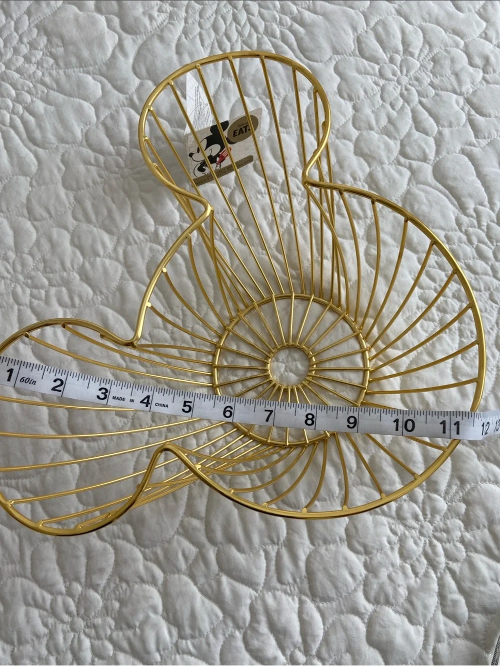 Gold Wire Mickey Ear Fruit & Snack Bowl